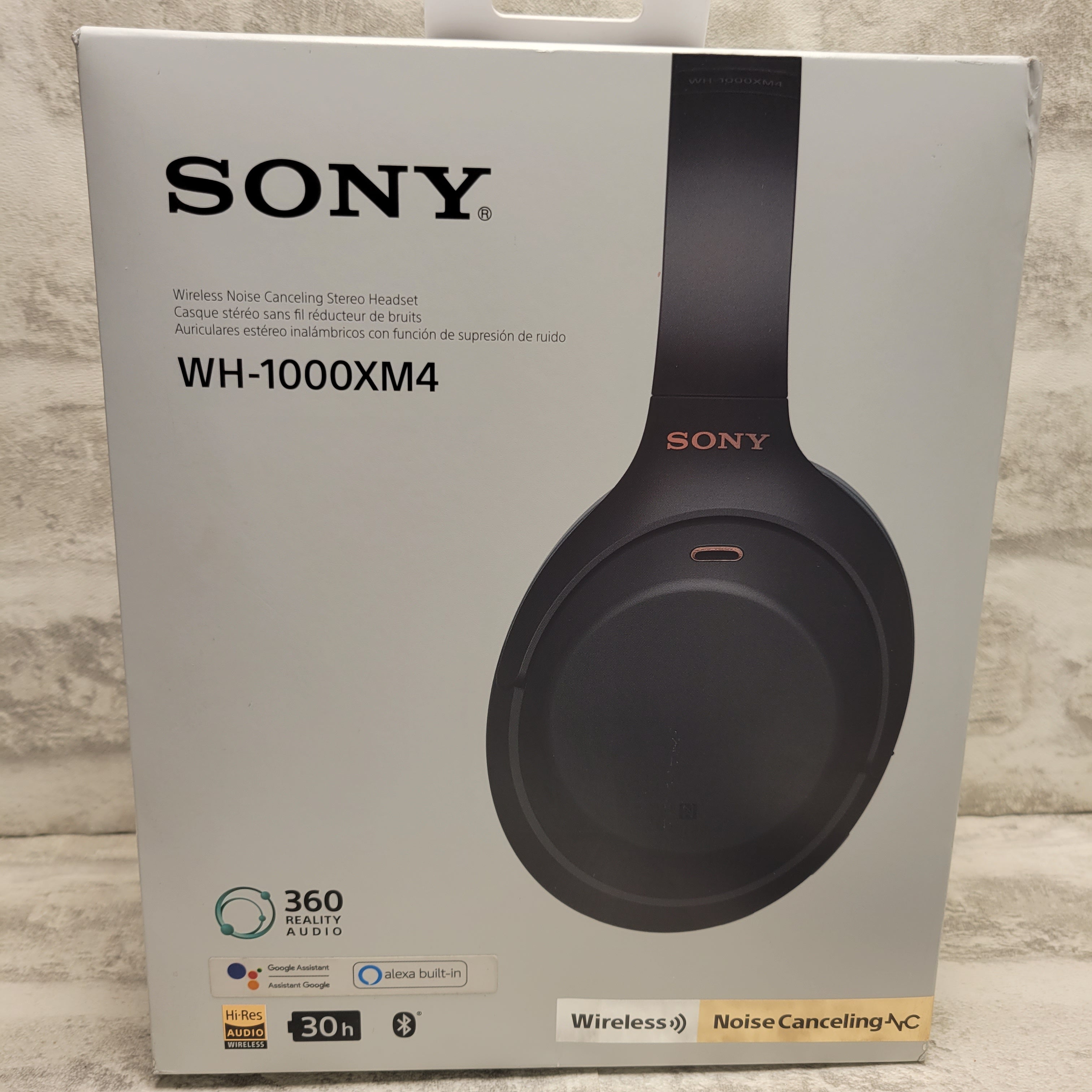Sony WH-1000XM4 Wireless Premium Noise Canceling Overhead Headphones, Black (7783095697646)